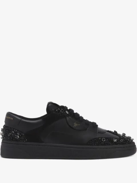 Giuseppe Zanotti baskets en daim à perles