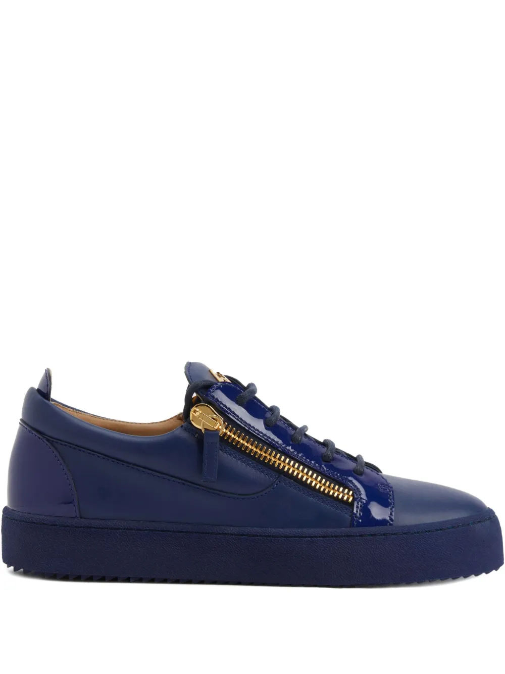 Giuseppe Zanotti FRANKIE sneakers i glansigt läder | blå | Image 1