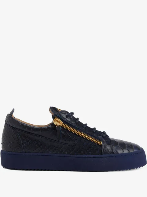 Giuseppe Zanotti tenis Frankie con reptil estampado