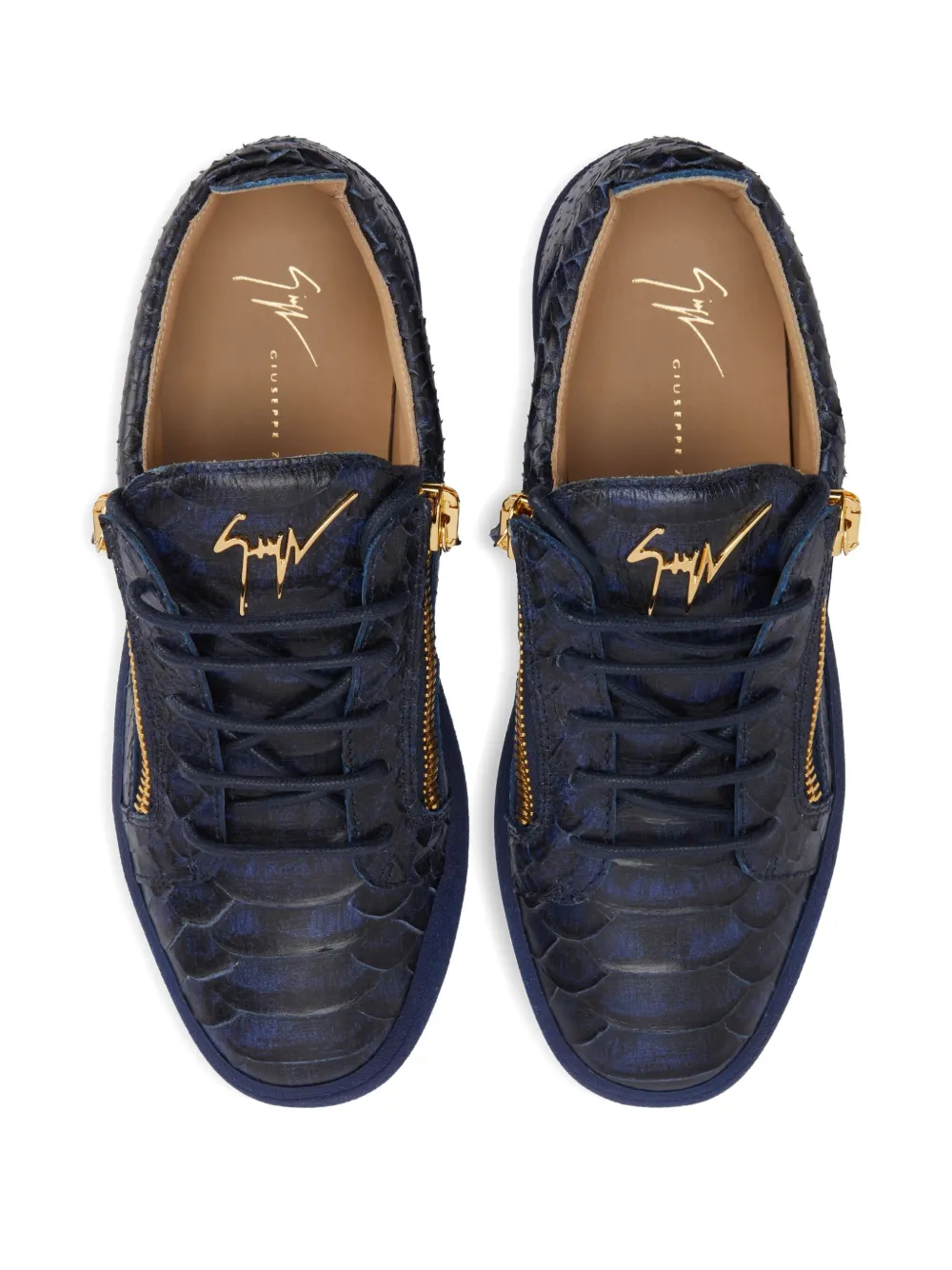 Giuseppe Zanotti Frankie sneakers met print Blauw