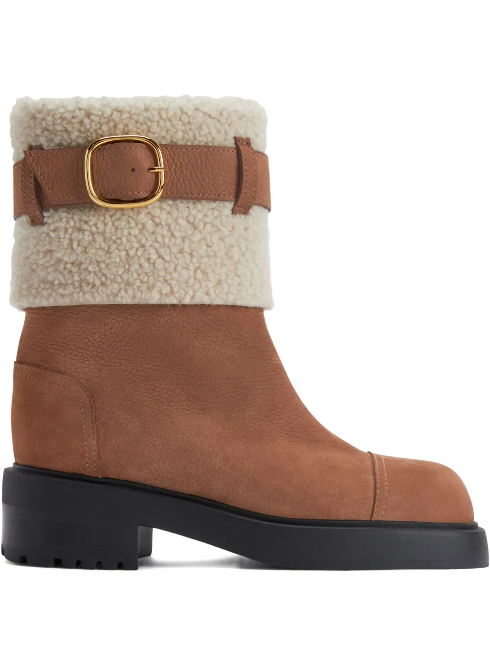 Giuseppe Zanotti Courmayeur Buckle-detail Boot In Brown