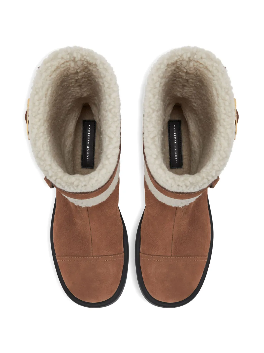 Giuseppe Zanotti Courmayeur Buckle-detail Boot In Brown