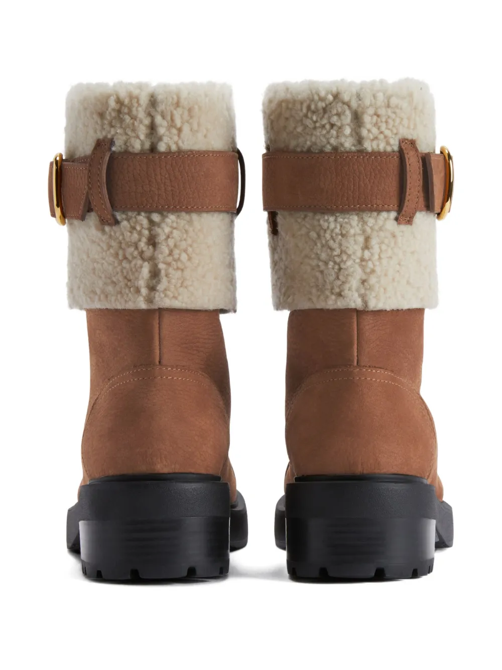 Giuseppe Zanotti Courmayeur Buckle-detail Boot In Brown
