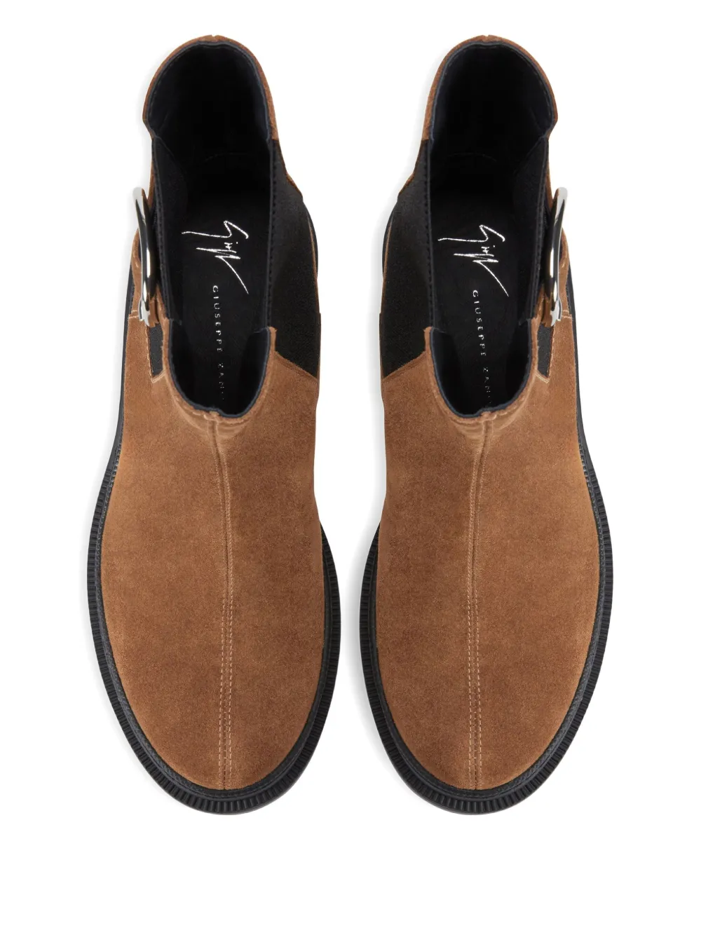 Giuseppe Zanotti Mairi Buckle Boots In Brown