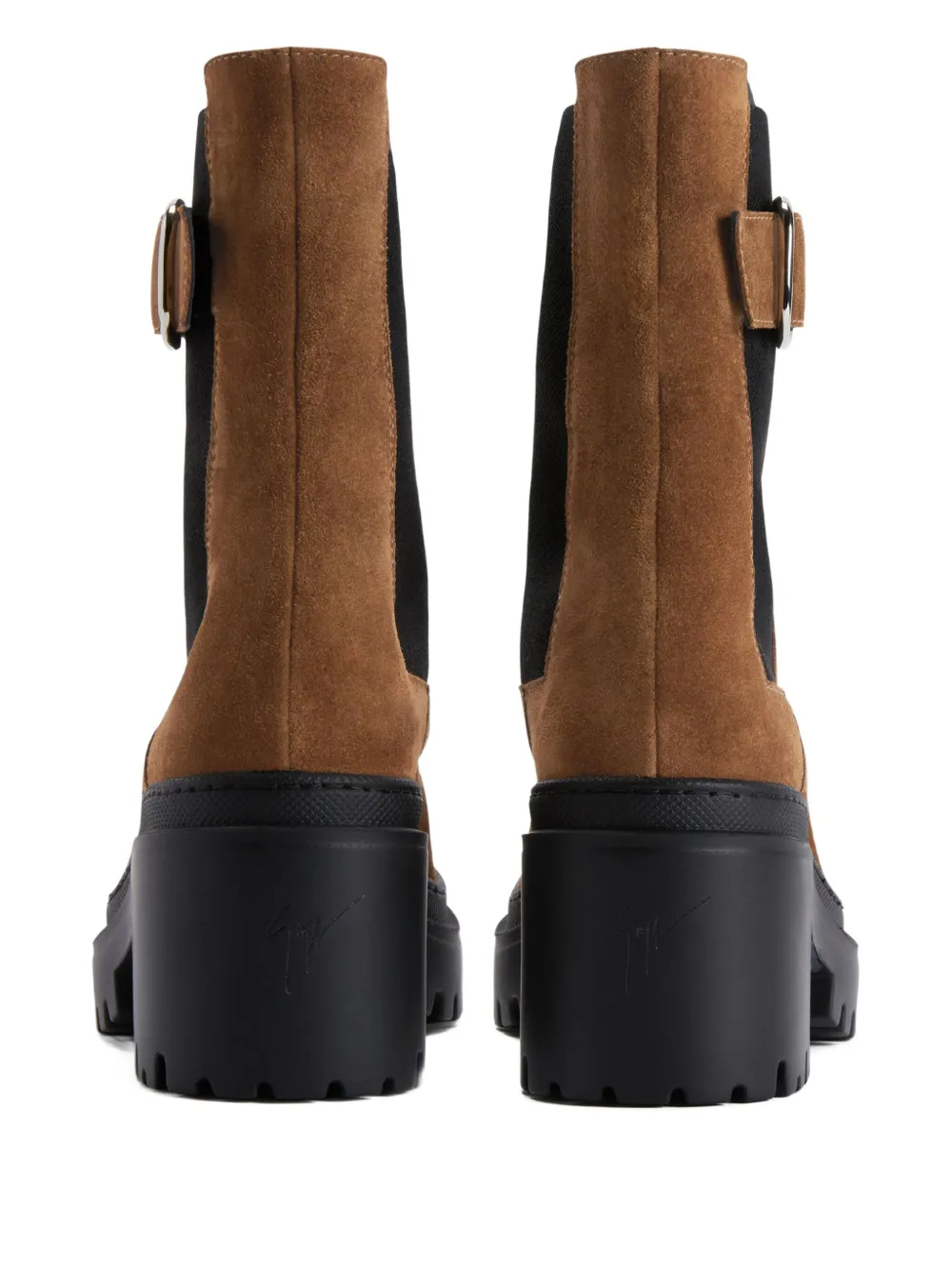 Giuseppe Zanotti Mairi Buckle Boots In Brown