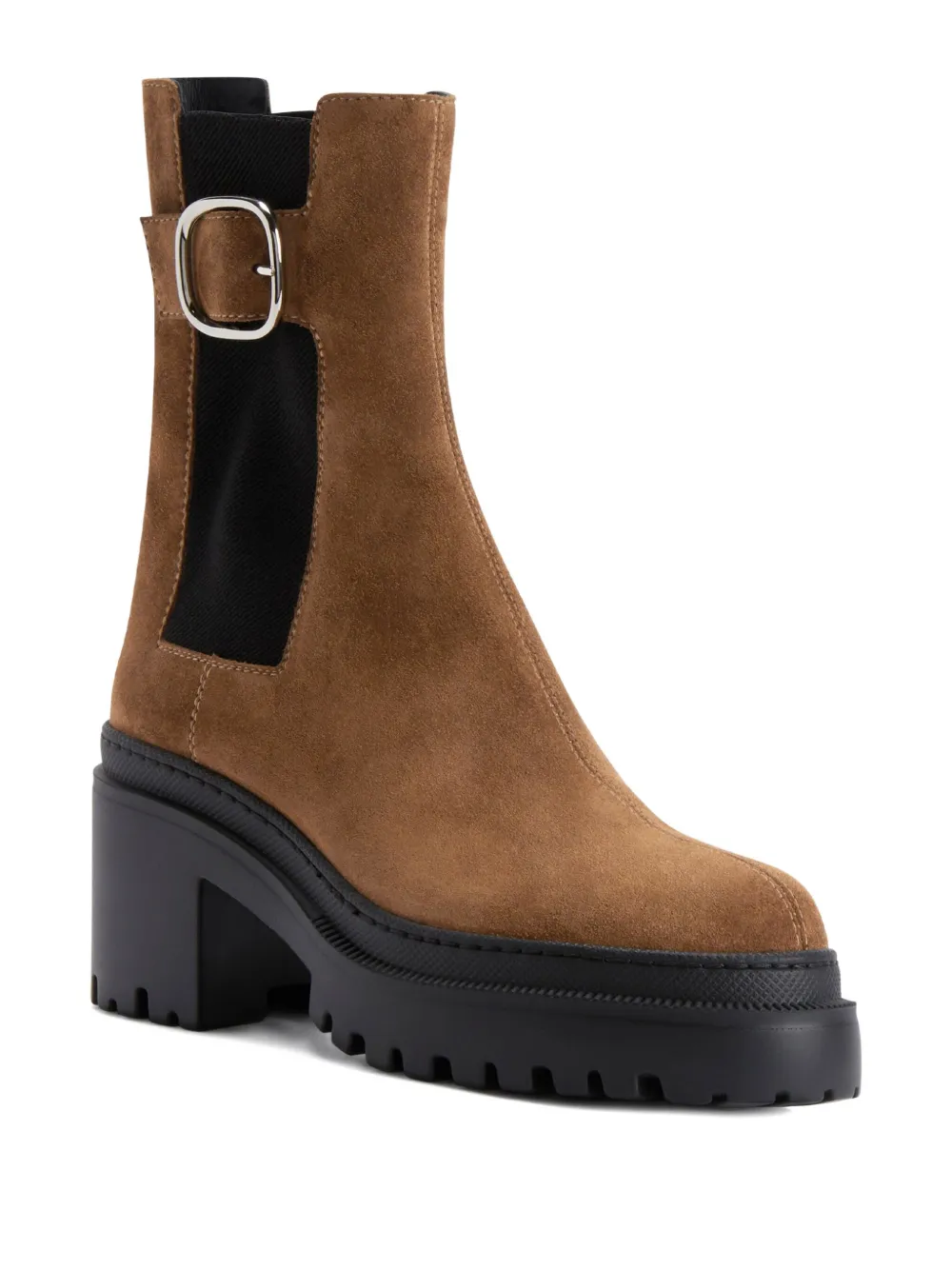 Giuseppe Zanotti Mairi Buckle Boots In Brown