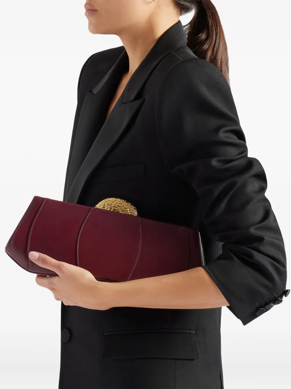 Giuseppe Zanotti EVE lambskin clutch bag - Rood
