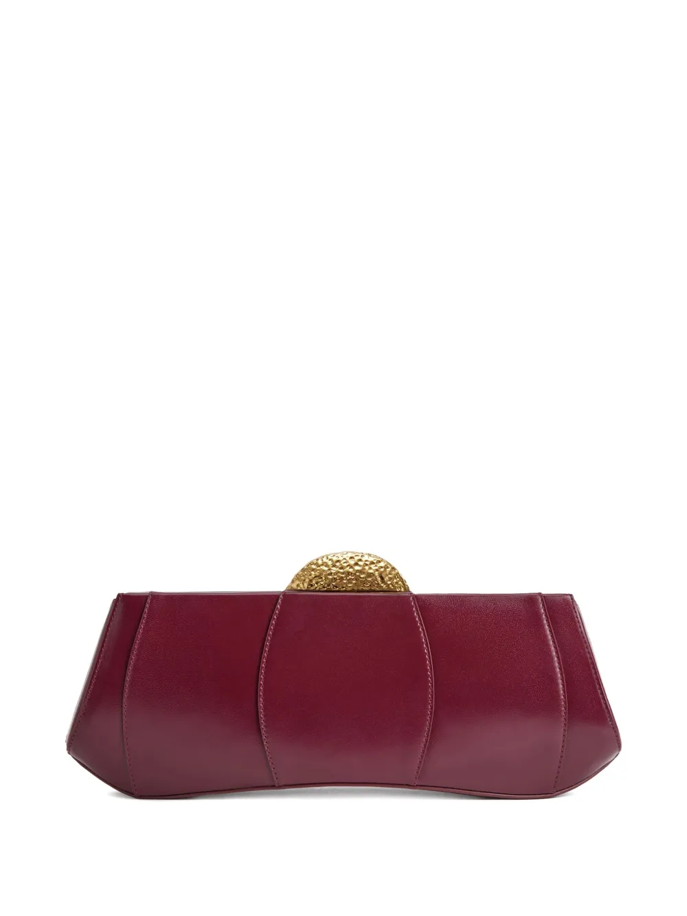 Giuseppe Zanotti Eve Lambskin Clutch Bag In Red