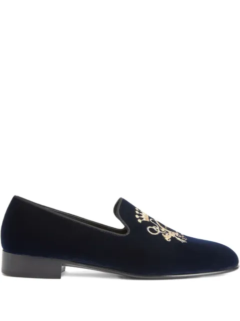 Giuseppe Zanotti TERENCE grosgrain-embroidered loafers