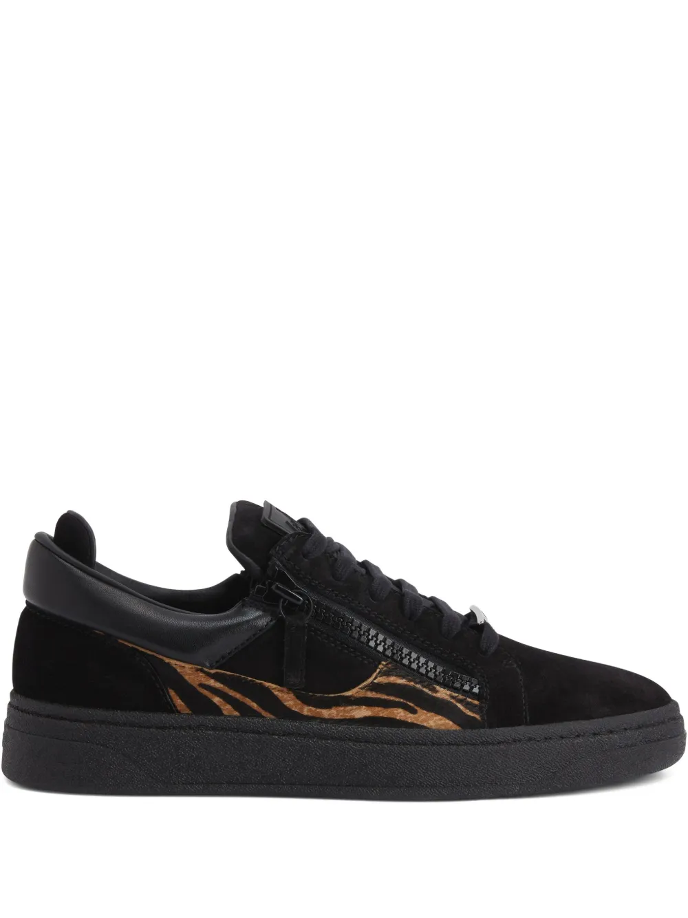 Giuseppe Zanotti GZ94 zebra-print lace-up sneakers | Black | Image 1