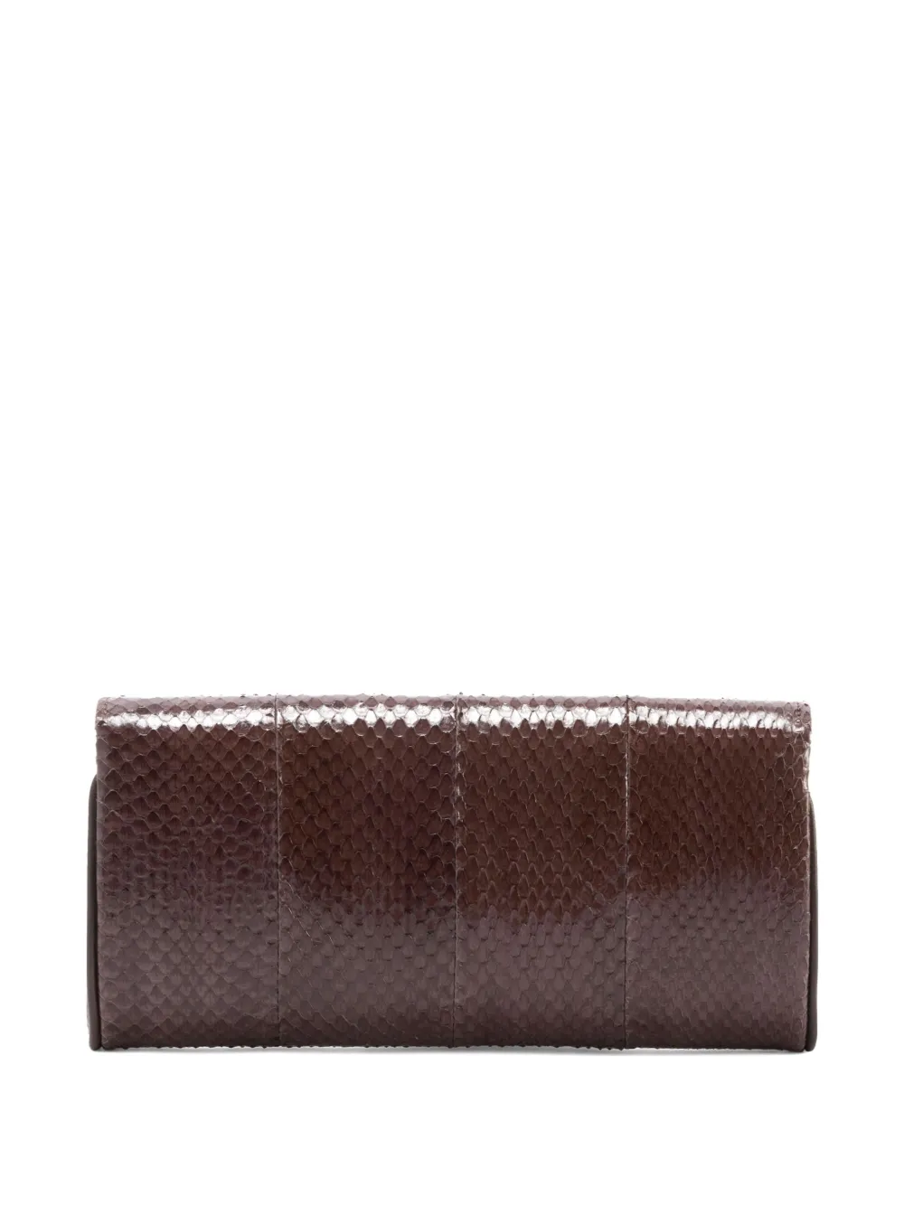 Giuseppe Zanotti FLUTIE clutch met slangen-effect Bruin