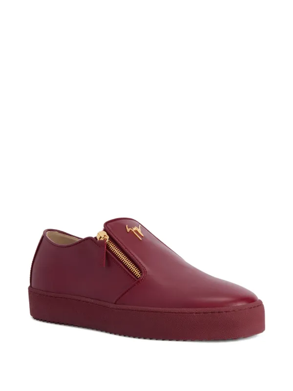 Giuseppe Zanotti Gz-kobe signature-detail Zipped slip-ons | Red