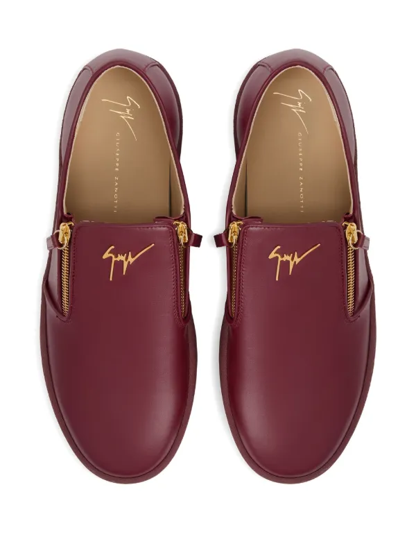 Giuseppe Zanotti Gz-kobe signature-detail Zipped slip-ons | Red