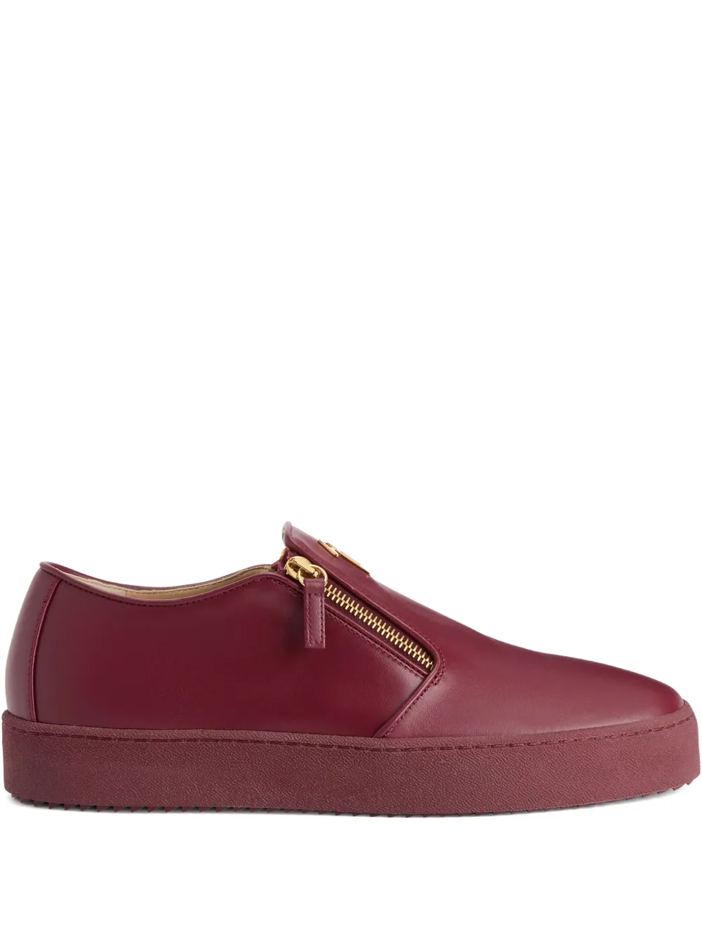 Giuseppe Zanotti Gz-kobe signature-detail zipped slip-ons | Red | Image 1