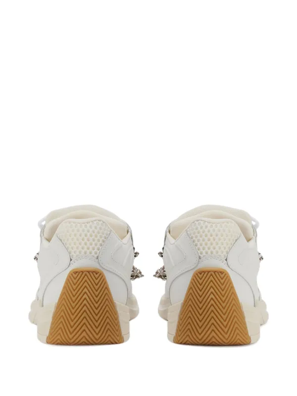 Giuseppe Zanotti Lace Chain Leather Sneakers | White | FARFETCH ZA
