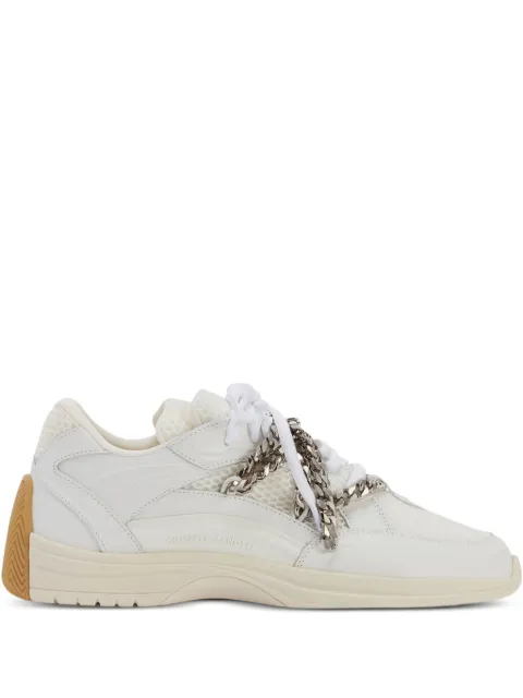Giuseppe Zanotti lace chain leather sneakers