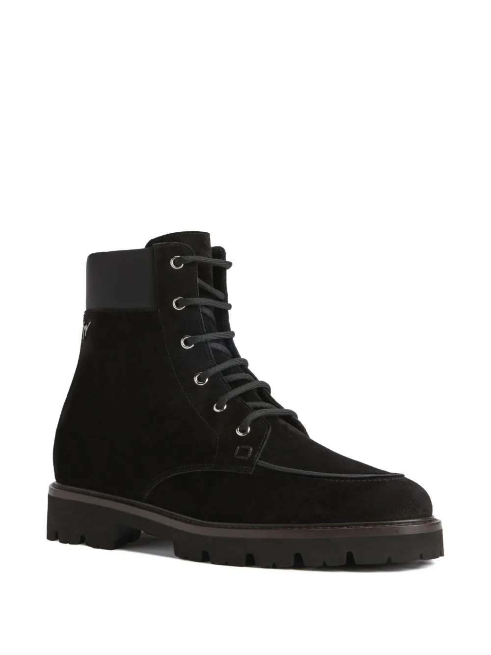 Giuseppe Zanotti ZHENO enkellaarzen met veters Zwart