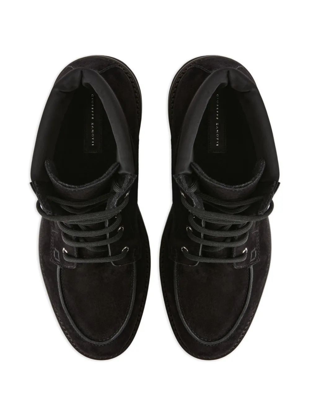 Giuseppe Zanotti ZHENO enkellaarzen met veters Zwart