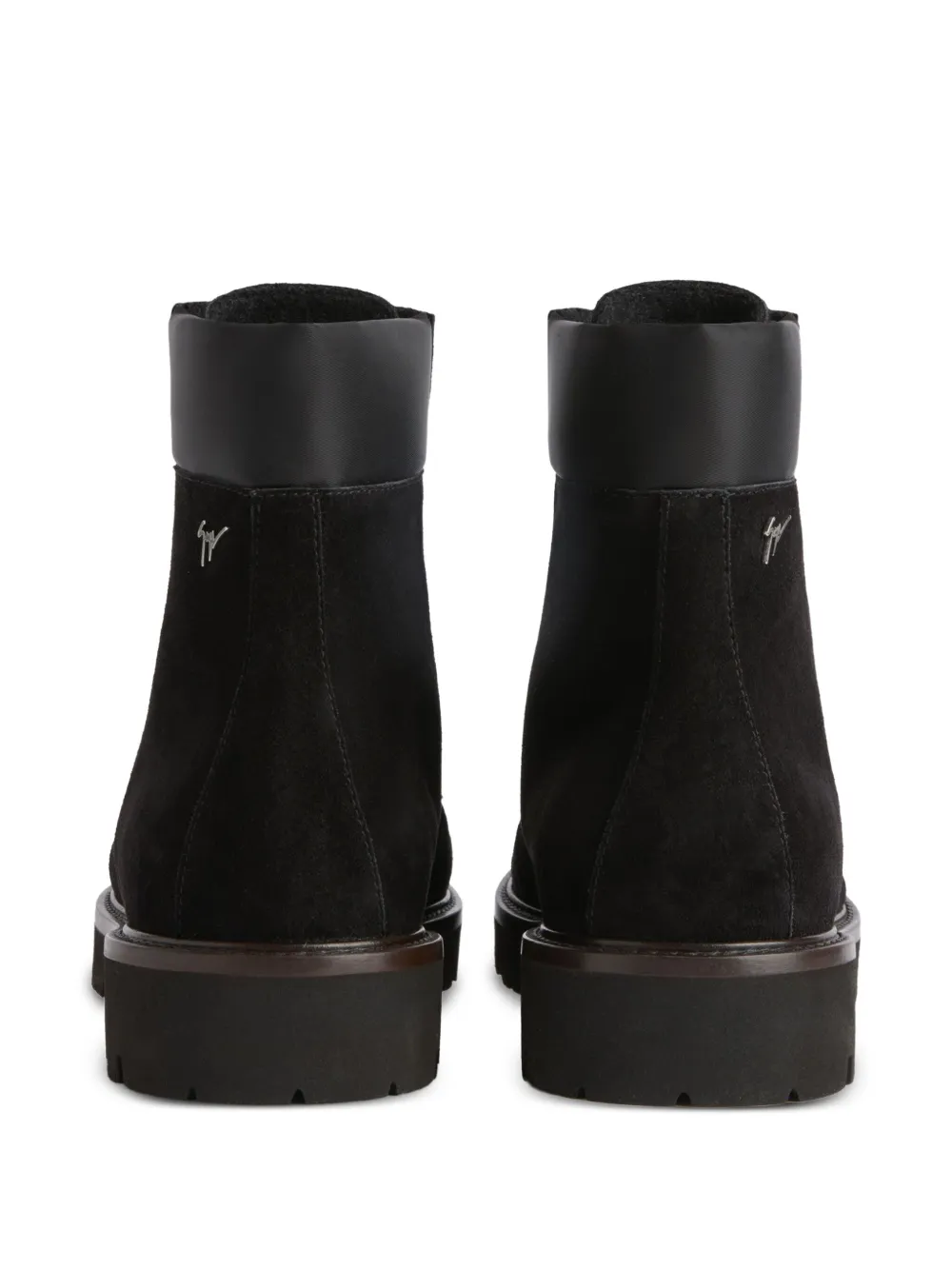 Giuseppe Zanotti ZHENO enkellaarzen met veters Zwart