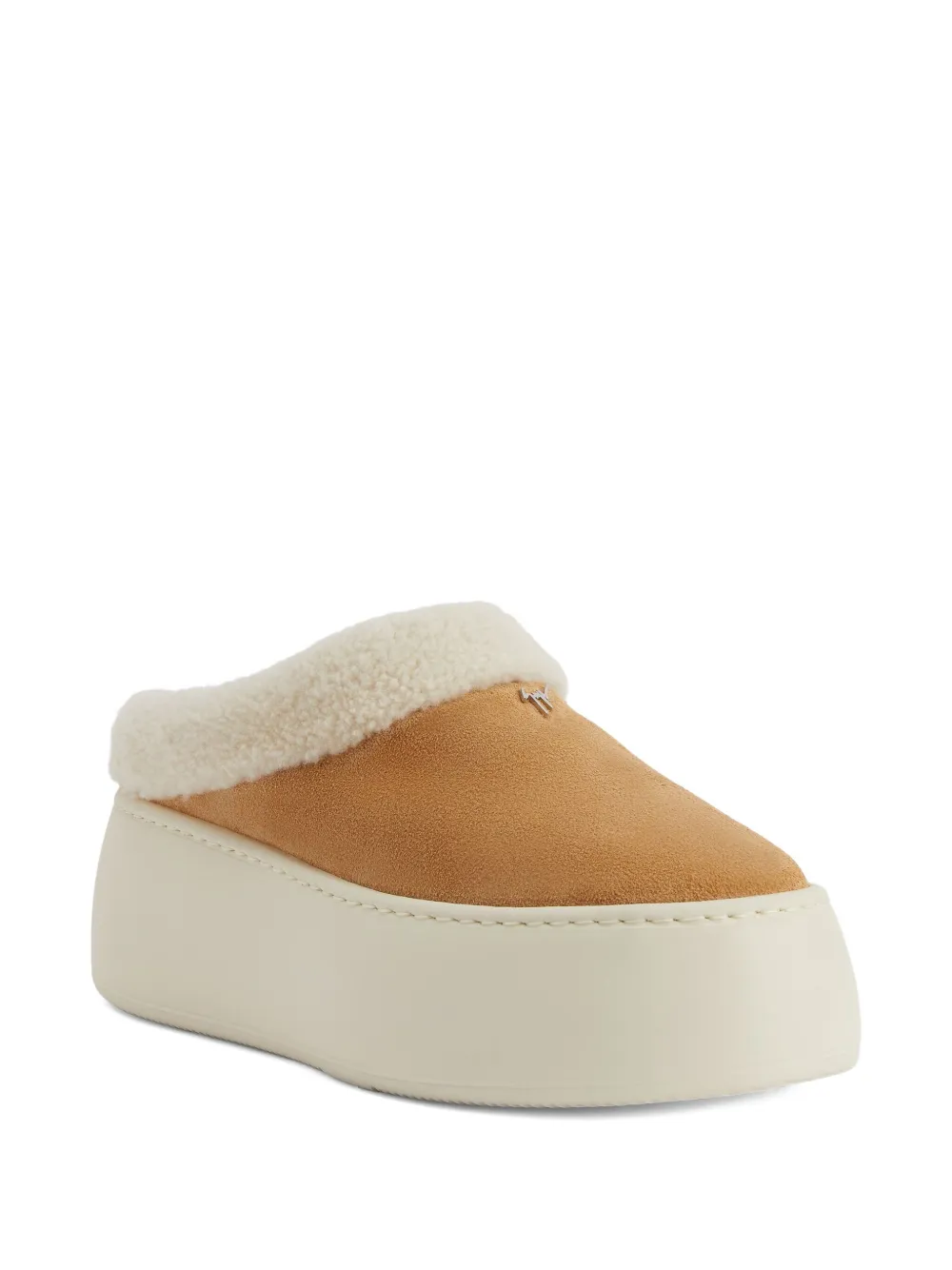 Giuseppe Zanotti faux-shearling platform clogs | Image 2