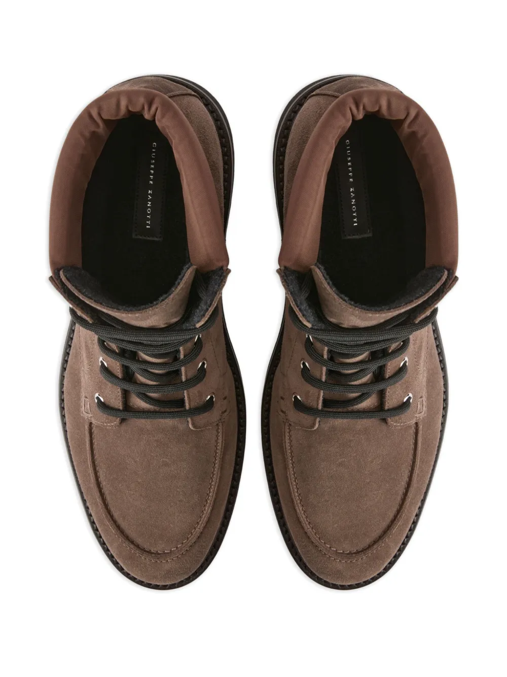 Giuseppe Zanotti ZHENO suède veterlaarzen Bruin