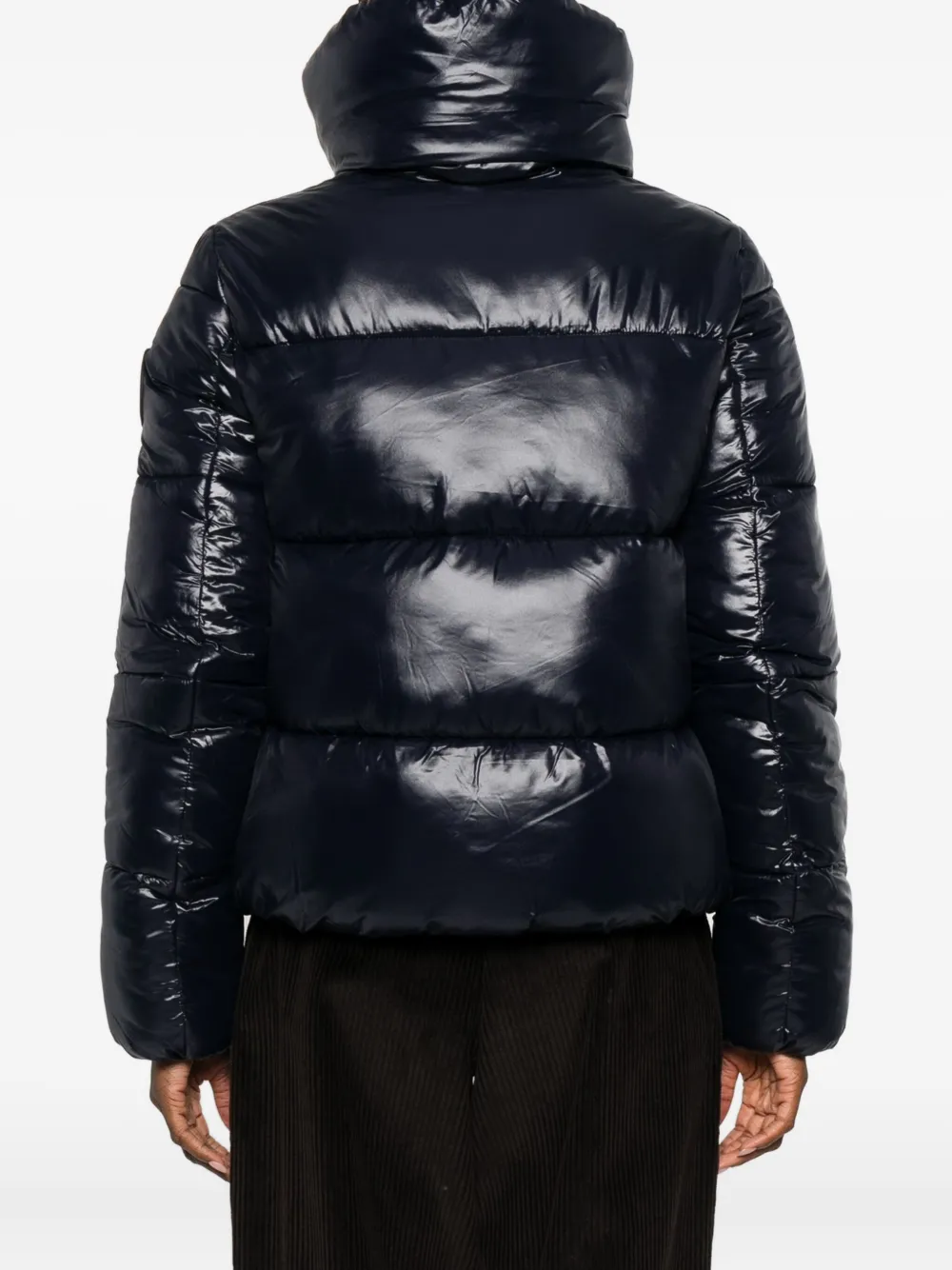 Save The Duck High-neck Padded Jacket In Black