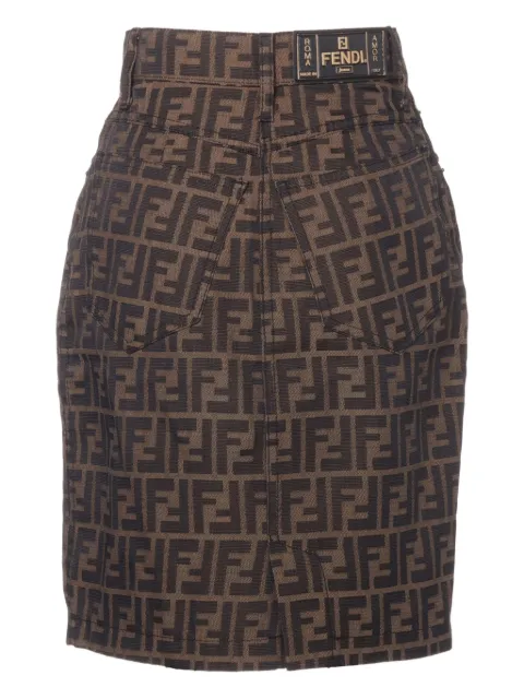 Fendi Pre-Owned 1970-1980 Zucca mini skirt