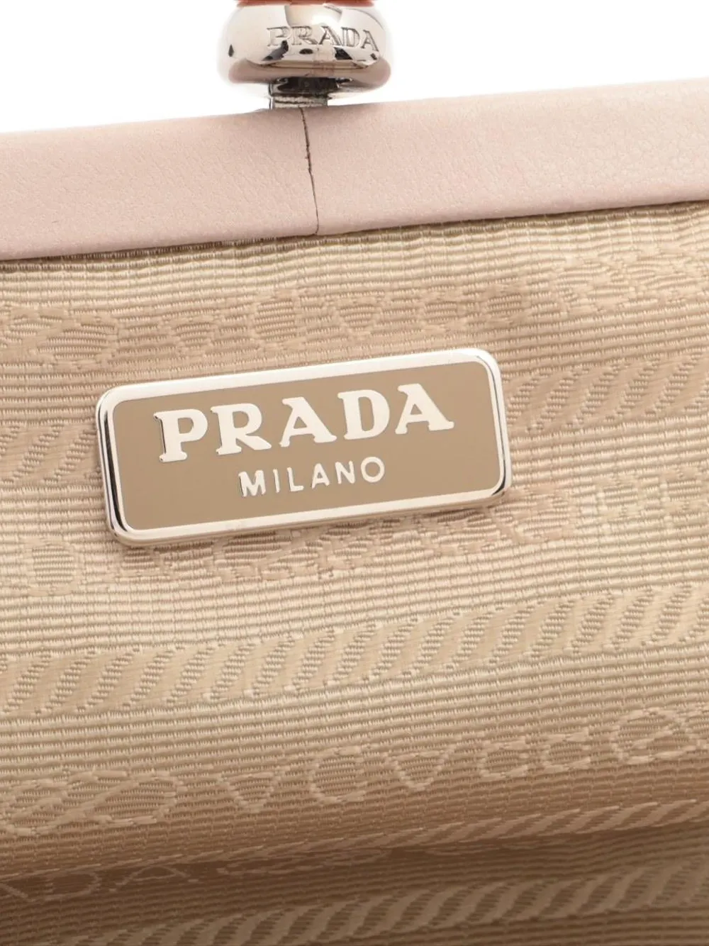 Pre-owned Prada 2000-2015 Pleated Clutch Bag In Pink