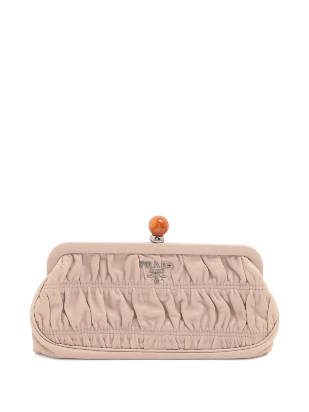 Prada Pre-Owned 2000-2015 pleated clutch bag | Pink | Image 1