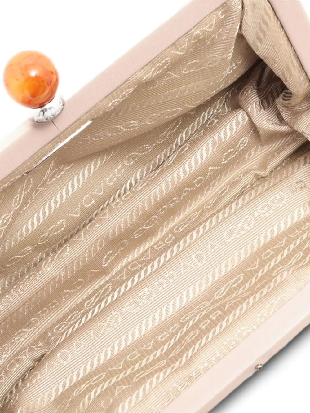 Pre-owned Prada 2000-2015 Pleated Clutch Bag In Pink