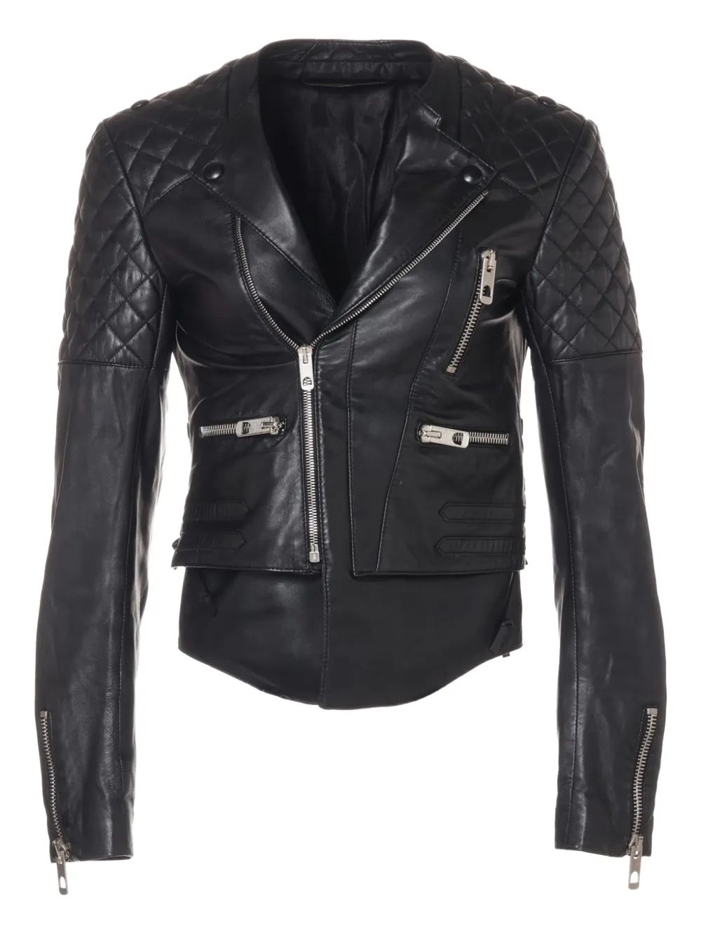 Balenciaga Pre-Owned 2000-2010 quilted leather jacket | Black | Image 1