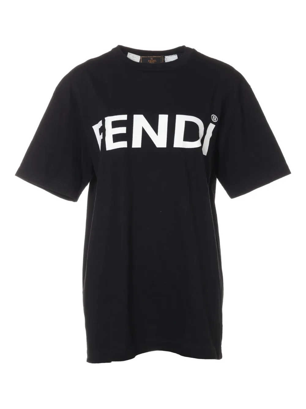 Fendi Pre-Owned 2000-2015 logo-print T-shirt | Black | Image 1