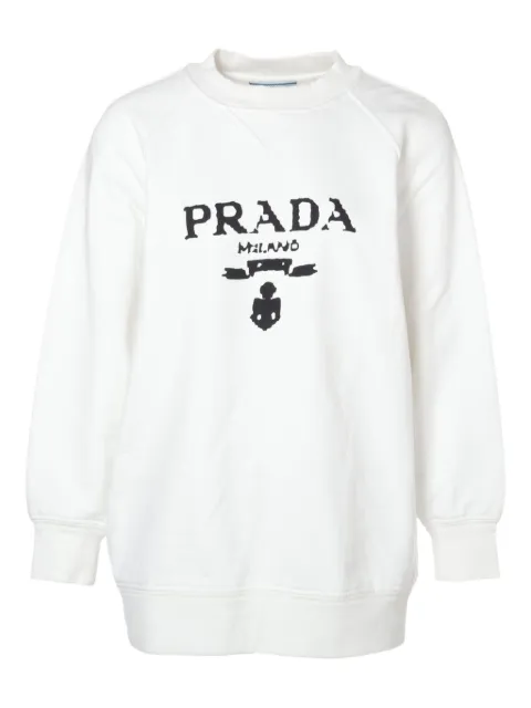 Prada Pre-Owned sudadera con logo estampado 2021