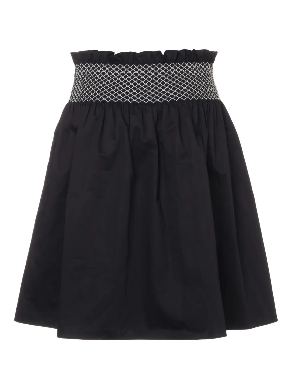 Miu Miu Pre-Owned 2017 smocked-waist skirt | Image 2