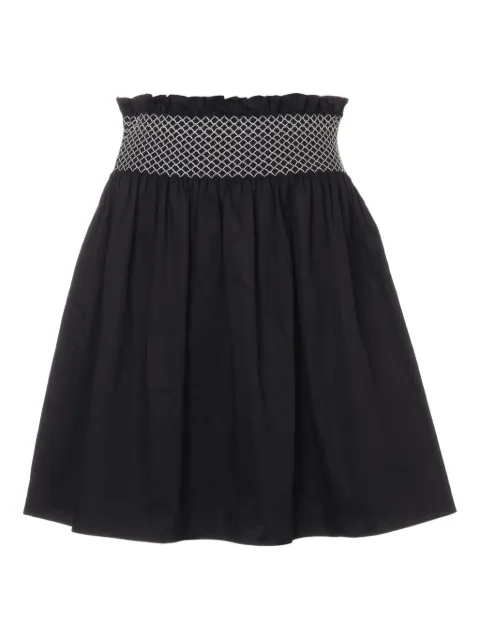 Miu Miu Pre-Owned 2017 smocked-waist skirt