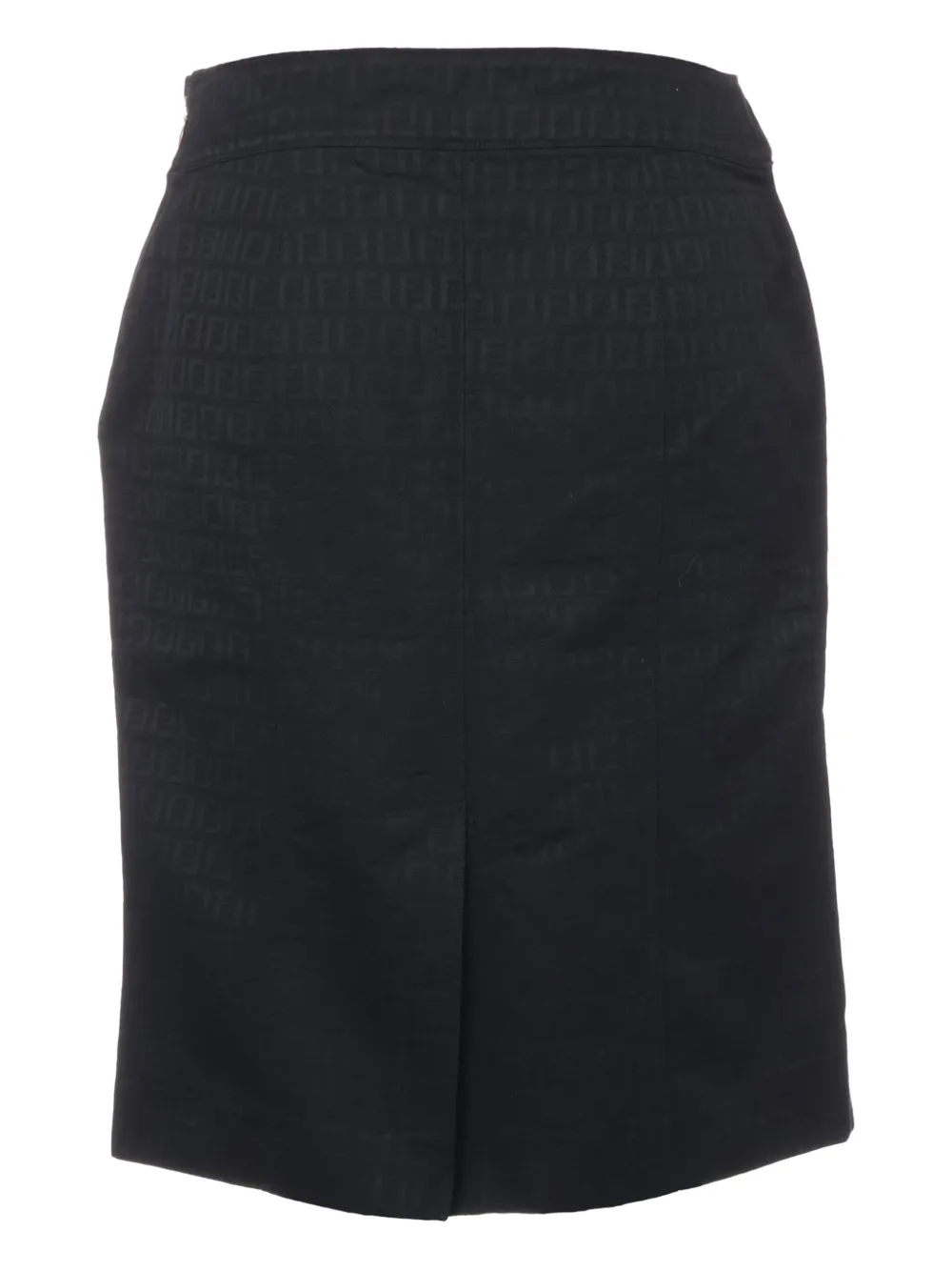 Fendi Pre-Owned 2000s Zucchino-pattern skirt | Black | Image 1
