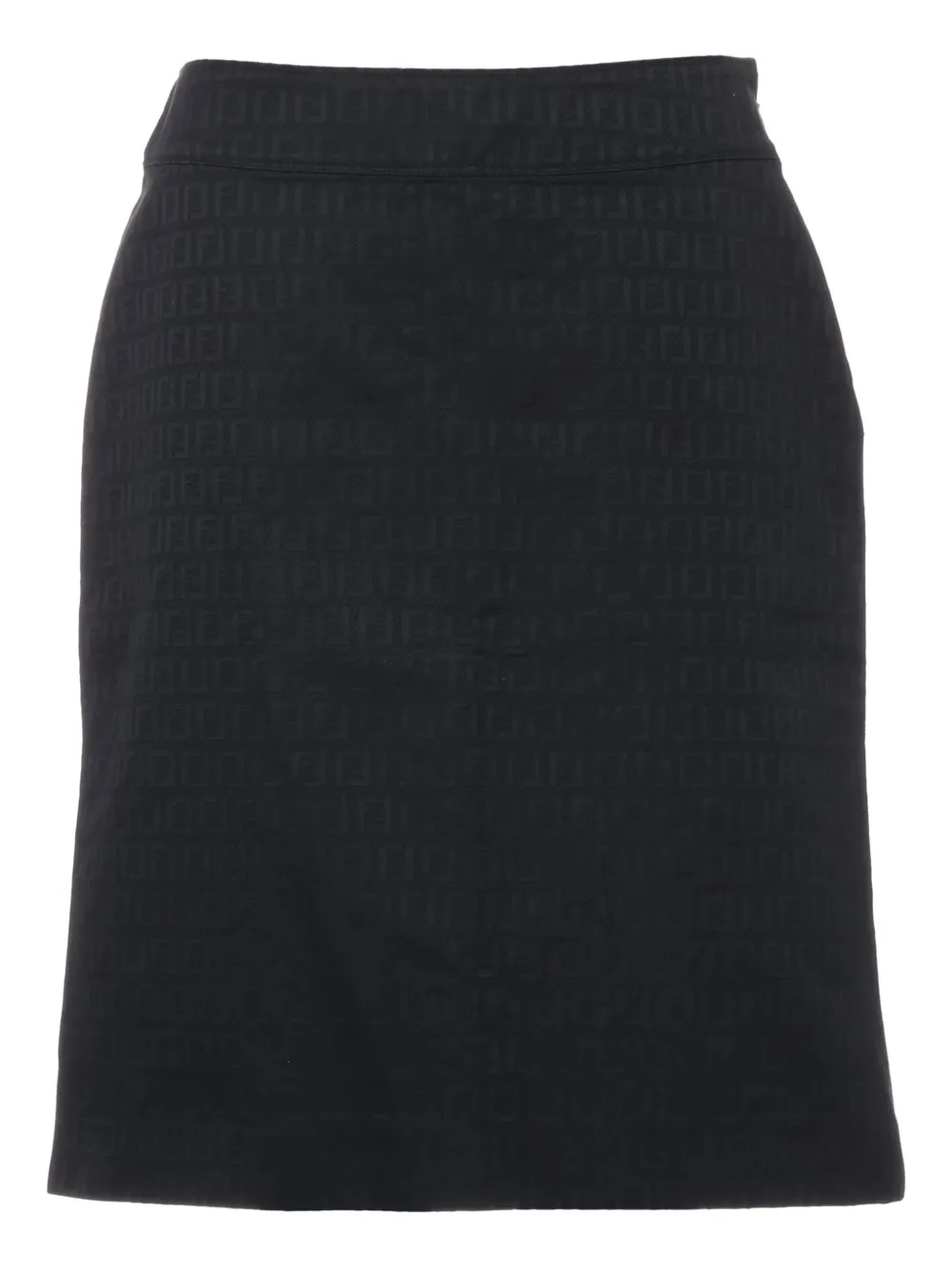 Fendi Pre-Owned 2000s rok met Zucchino patroon - Zwart