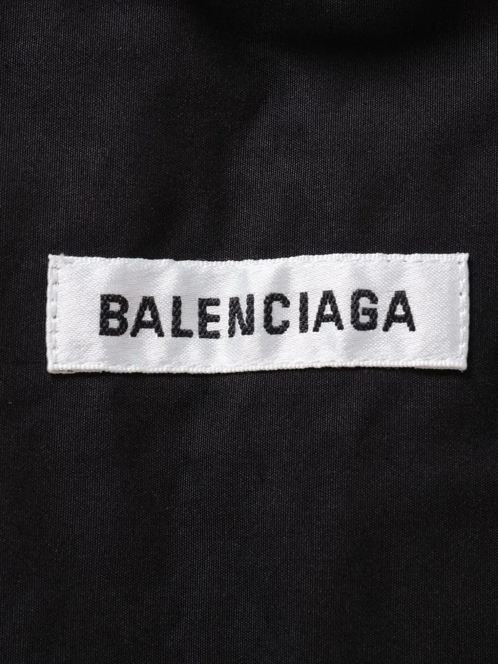 Pre-owned Balenciaga 2022 Fifted-collar Shirt In Black