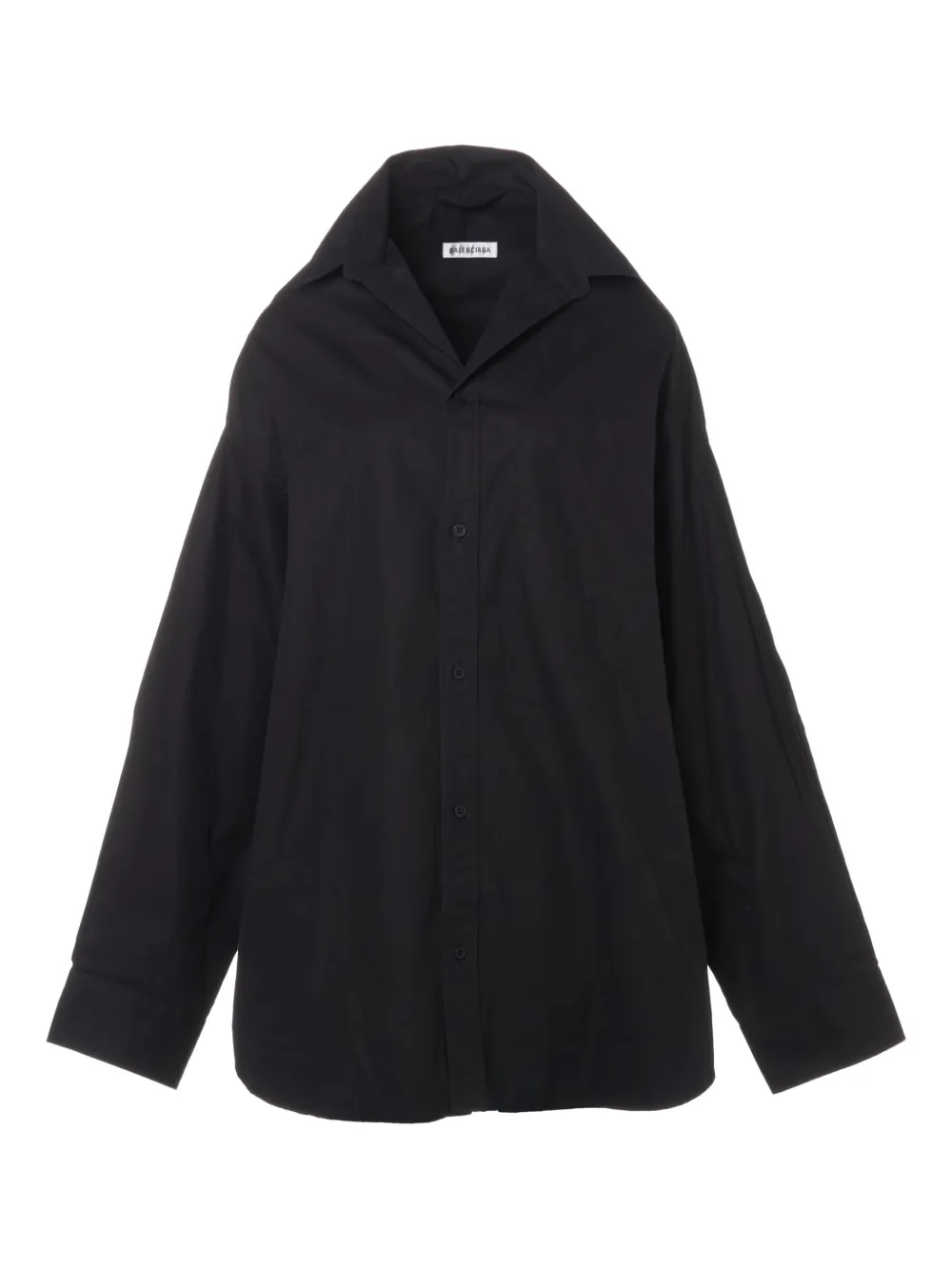 Pre-owned Balenciaga 2022 Fifted-collar Shirt In Black