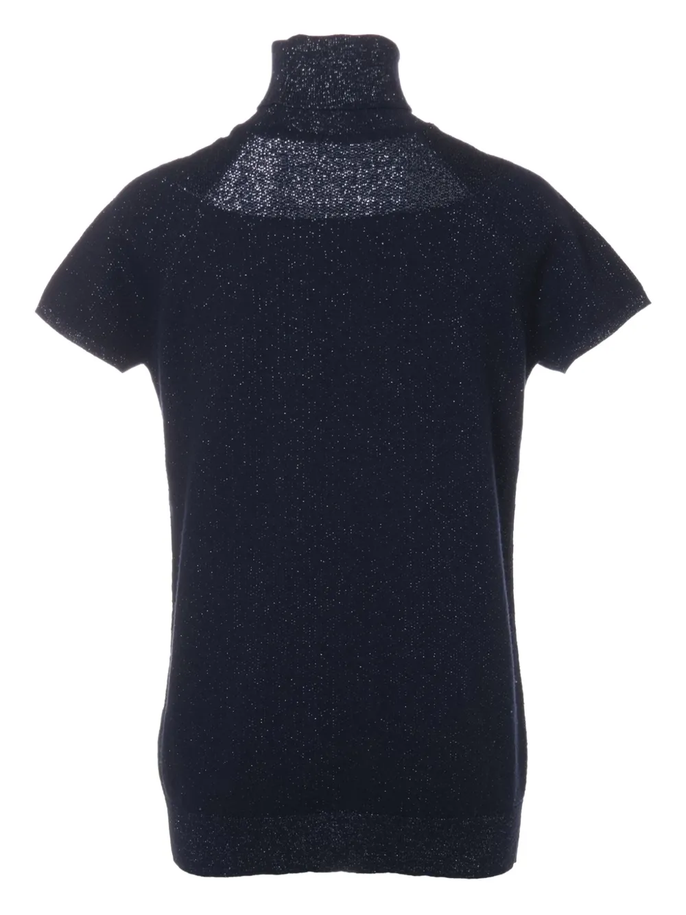 CHANEL Pre-Owned 2009 sparkle short-sleeve knitted top | bleu | Image 1