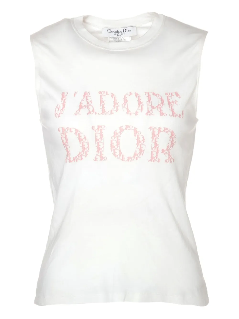 Christian Dior Pre-Owned J'Adore Dior Tシャツ - ホワイト Christian Dior Pre-Owned J'Adore Dior Tシャツ - ホワイト