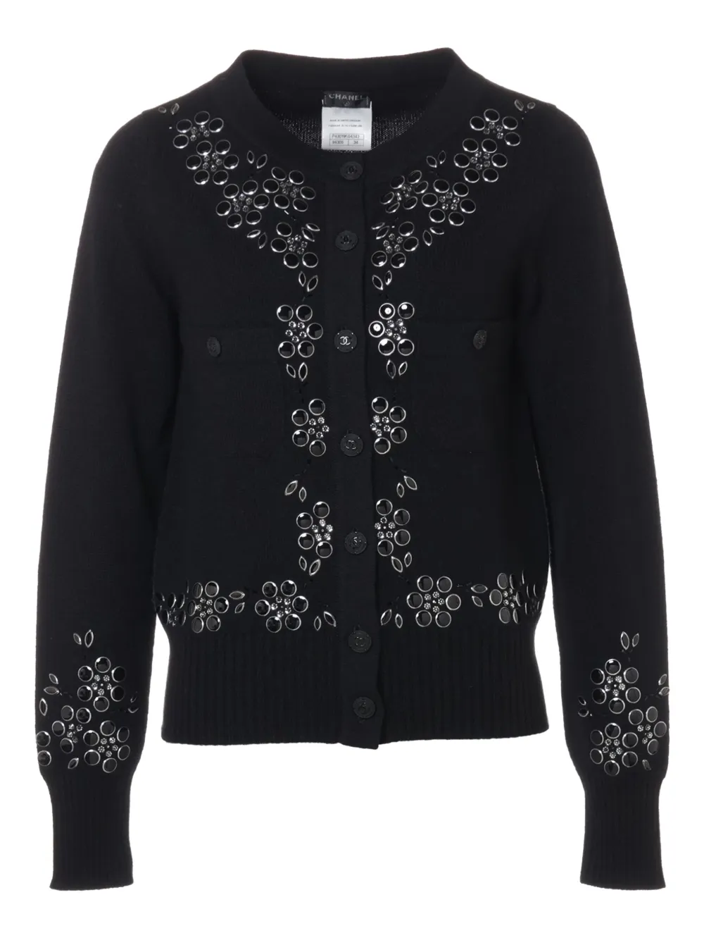 CHANEL Pre-Owned 2012 cashmere cardigan | Black | Image 1