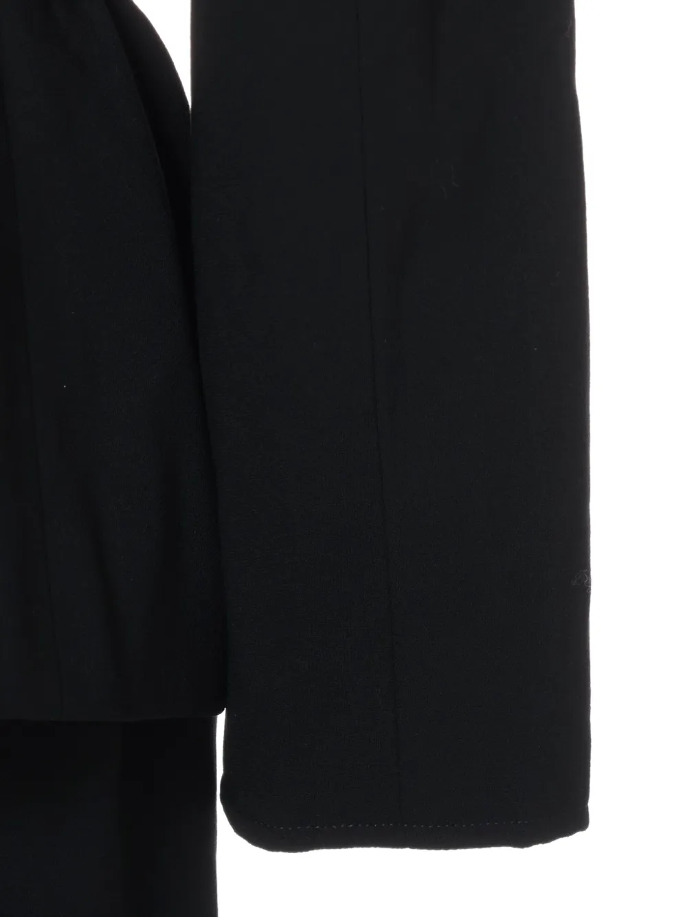 Pre-owned Chanel Wool Midi Dress In Black