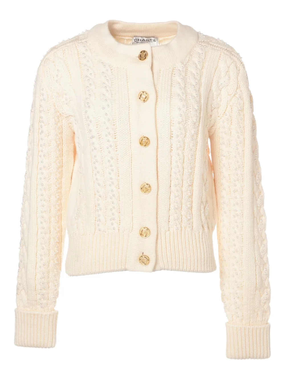 CHANEL Pre-Owned 1990s wool cardigan | White | Image 1