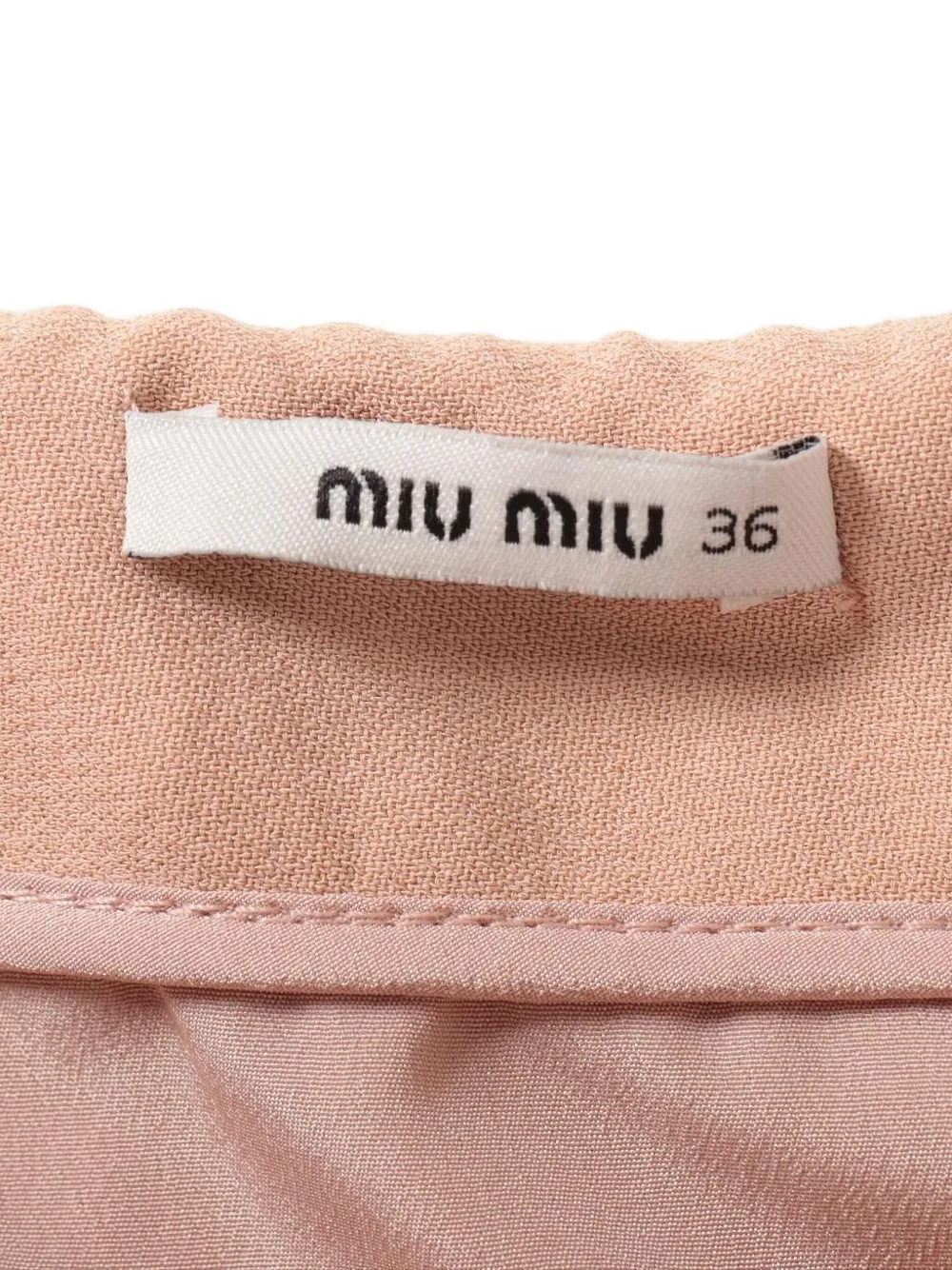 Pre-owned Miu Miu 2014 Crystal-embellished Skirt In Pink