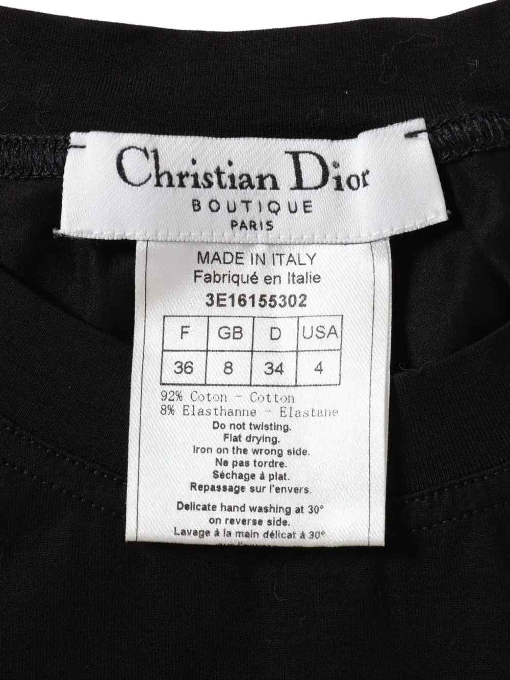 Pre-owned Dior 2003 J'adore  Sleeveless Shirt In Black