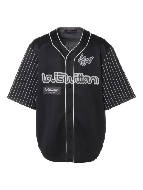 Louis Vuitton Pre-Owned 2023 V-neck baseball shirt