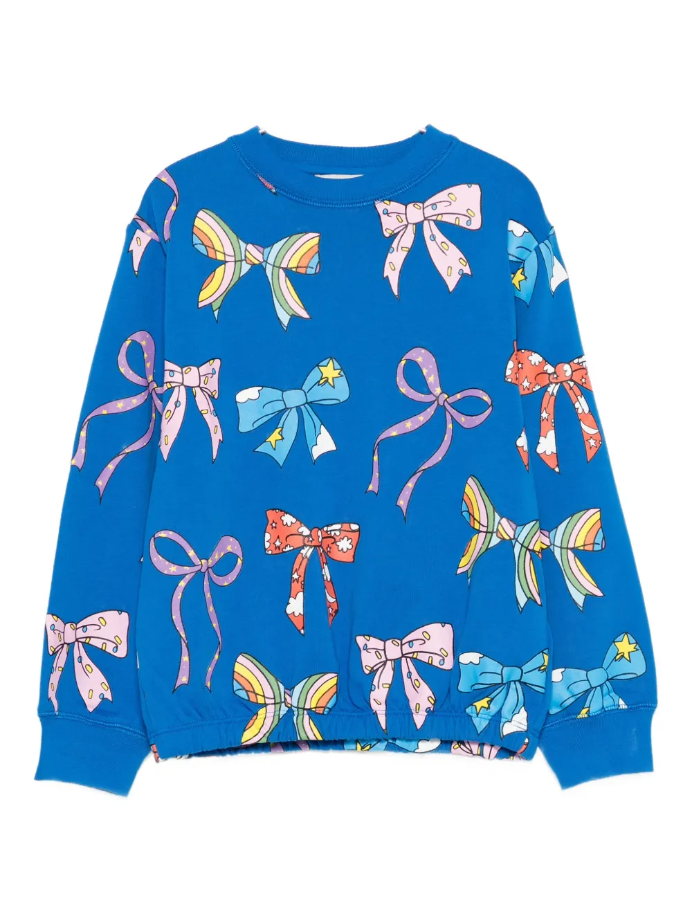 Stella McCartney Kids bow-print sweatshirt - Blu