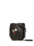 Saint Laurent Pre-Owned 2015 Mini Leather Monogram Embellished Bourse bucket bag - Black