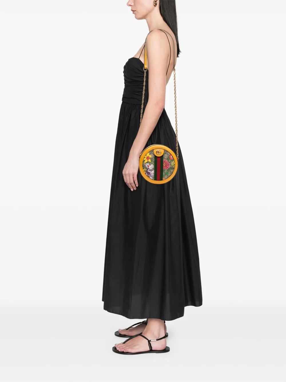 Gucci Pre-Owned 2016-2025 Mini GG Supreme Flora Ophidia Round crossbody bag | Pre-Owned | Image 2